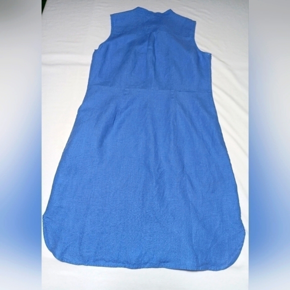 L.L. Bean Blue Sleeveless Dress - Picture 2 of 6